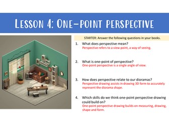 Lesson 4 - One-point perspective
