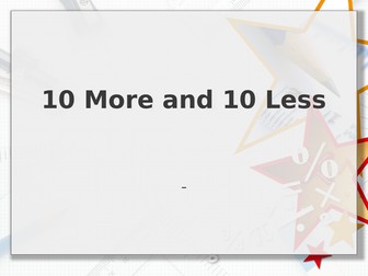 Year 2 10 more and 10 less