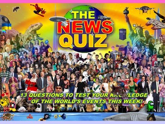 The News Quiz October 16th - November 6th 2023 Form Tutor Time Current Affairs