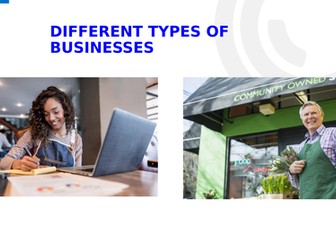Lesson 2 'Different Types of Businesses'