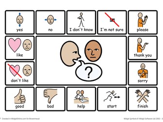 Communication boards with Widgits