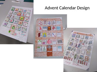 Advent calendar house