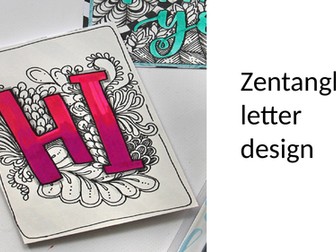 Zentangle letter