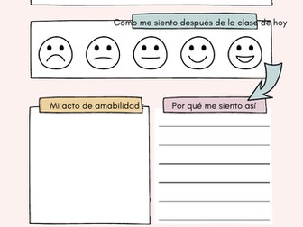 Self Assessment Reflection in Spanish