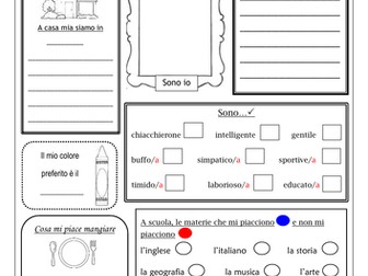 ITALIAN - ALL ABOUT ME - TUTTO SU DI ME
