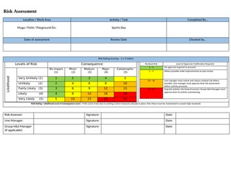 Sports Day Risk Assessment