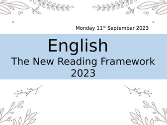New Reading Framework Powerpoint