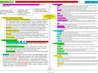 LEVEL 1 / 2 CAMBRIDGE NATIONAL SPORT SCIENCE R180 TA 1 REVISION PLACEMAT