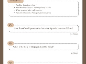 Animal Farm - Practice Test 1