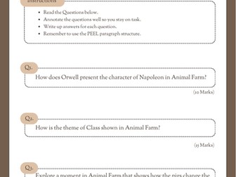 Animal Farm - Practice Test 3