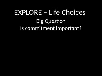 Year 5 Come and See - Unit 2 - Life Choices