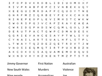 Jimmy Governor Word Search