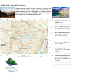 Volcanoes: Snowdon 4 Figure Grid References lesson