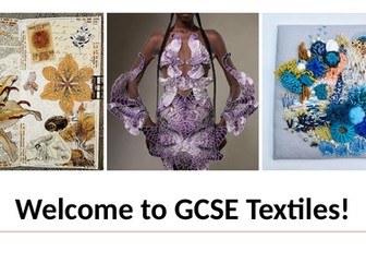 GCSE textiles SOL