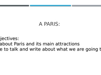 Qu'est-ce que tu vas faire à Paris?