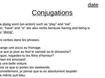 Conjugation with IR and RE verbs
