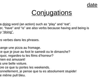 Conjugation with IR and RE verbs