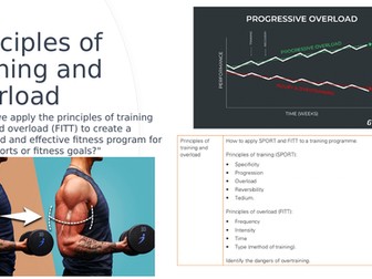 Principles of training and overload lesson IGCSE PE Physical Education