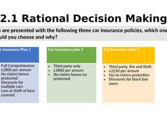 1.2.1 Rational Decision Making