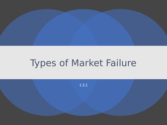 Market Failure and Externalities
