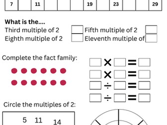 Multiplication assessments