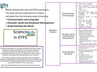 Science in EYFS