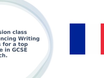 Improving French Writing techniques for a top grade - Revision evening