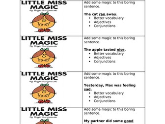 KS1 Year 2 English challenges/extension work