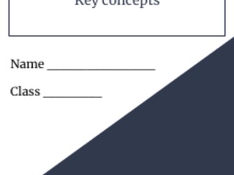 Sociology - Key sociological terms booklet for all GCSE units