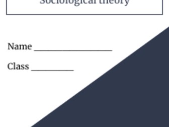 Sociology - Theory booklet for all GCSE units