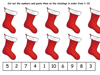 Christmas stocking numbers