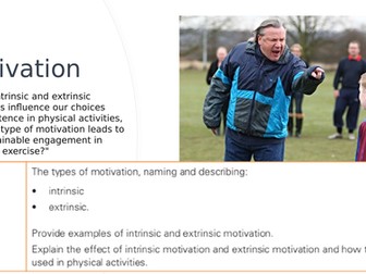 Motivation IGCSE PE Physical Education
