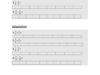 Adding and subtracting fractions