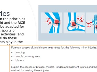 Injuries, soft tissue and minor IGCSE PE Physical Education
