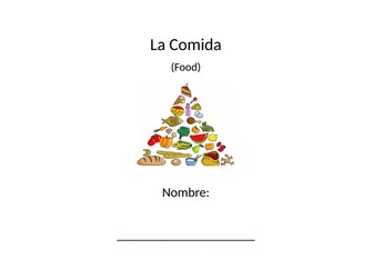 La Comida (Food) Booklet