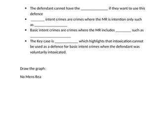 Defence Intoxication Worksheet