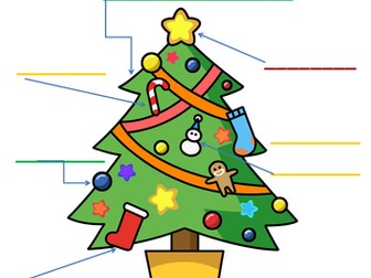 Etiquetar el árbol de navidad MA
