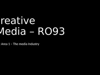 NEW Creative iMedia OCR Nationals - R093 - Lesson 6 (Exam Practice Questions)