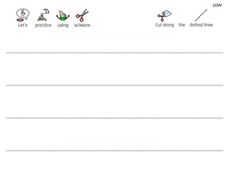 Scissor Skills Worksheets