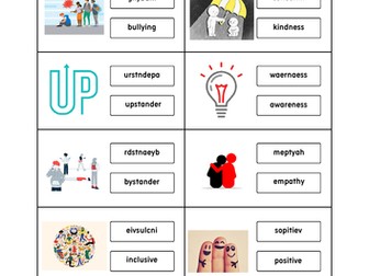 Anti-bullying week 2023 Verbal Reasoning Anagrams