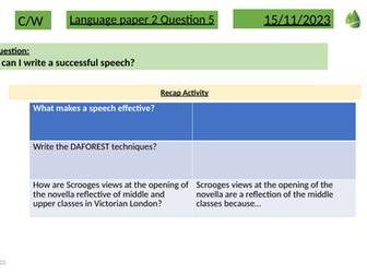 Language paper 2 question 5