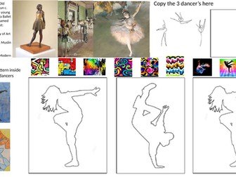 Degas street dance  worksheet