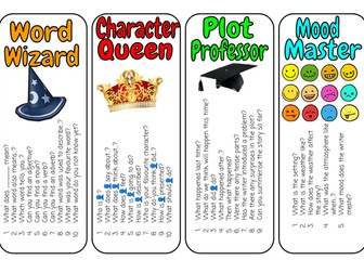 Guided/ Reciprocal Reading Bookmark Promps