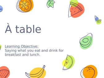 Access studio: À Table