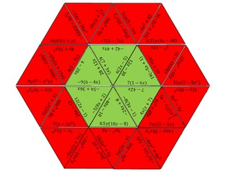 Expanding/Factorising Single Brackets - Tarsia Puzzle