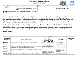 Writing Plan Year 3 Non Chronograph Report