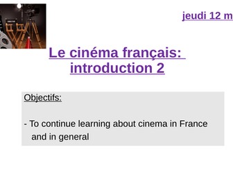 AQA A level year 1 - Introduction au cinéma français