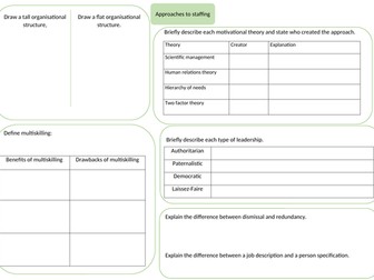 Revison mat - approaches to staffing