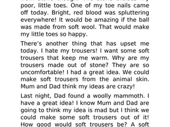 Ug Boy Genius of The Stone Age - Diary WAGOLL