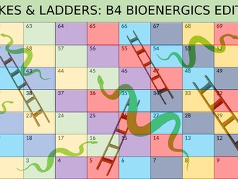 Snakes & ladders revision resource: GCSE Bioenergetics